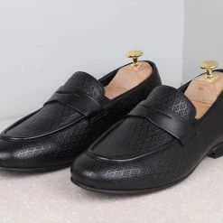 ATESBER By Inc5 FORMAL SLIPPONS-BLACK MEN