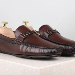 ATESBER By Inc5 DRIVING SHOES-BROWN