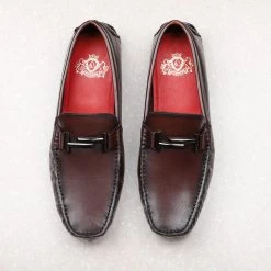 ATESBER By Inc5 DRIVING SHOES-BROWN