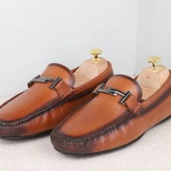 ATESBER By Inc5 DRIVING SHOES-WAXY TAN