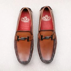 ATESBER By Inc5 DRIVING SHOES-WAXY TAN