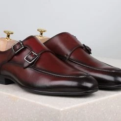 ATESBER By Inc5 MONK SHOES-ANTIC BORDO