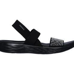Skechers Women's On-The-Go 600-Glitzy Black Sandal