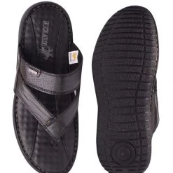 Buckaroo Men's Black Leather Strollers Chappel 15 Buckaroo Men's Black Leather Strollers Chappel