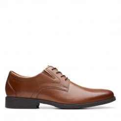 Clarks WHIDDON PLAIN DARK TAN LEA
