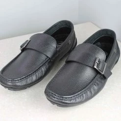 PRIVO By Inc5 BUCKLE STRAP DRIVING SHOES-BLACK