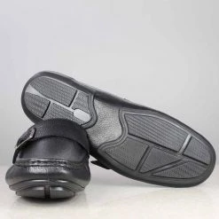 PRIVO By Inc5 BUCKLE STRAP DRIVING SHOES-BLACK