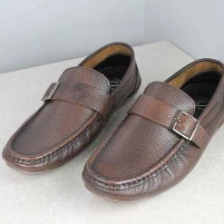 PRIVO By Inc5 MEN BUCKLE STRAP DRIVING SHOES - BROWN