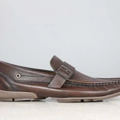 PRIVO By Inc5 MEN BUCKLE STRAP DRIVING SHOES - BROWN