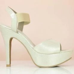 Inc.5 SALE CONE HIGH HEEL SANDAL-GOLD