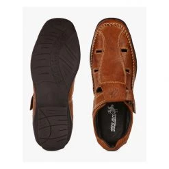 Buckaroo Men's Tan Leather Strollers Sandal 10 Buckaroo Men's Tan Leather Strollers Sandal