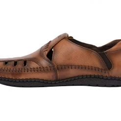 Buckaroo Men's Tan Leather Strollers Sandal