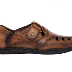 Buckaroo Men's Tan Leather Strollers Sandal