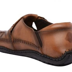 Buckaroo Men's Tan Leather Strollers Sandal