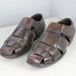 PRIVO By Inc5 TRI-BAND VELCRO SANDAL-BROWN MEN