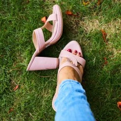 Inc.5 SALE HIGH HEEL MULE-PEACH