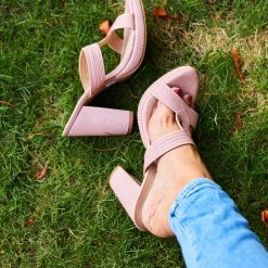 Inc.5 SALE HIGH HEEL MULE-PEACH