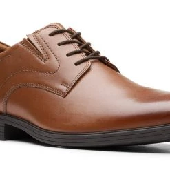 Clarks WHIDDON PLAIN DARK TAN LEA