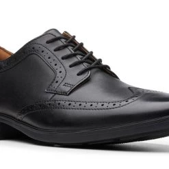 Clarks TILDEN WING BLACK LEATHER MEN