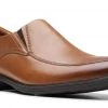 Clarks WHIDDON STEP DARK TAN LEA