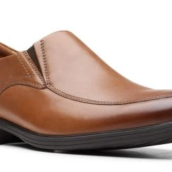 Clarks WHIDDON STEP DARK TAN LEA