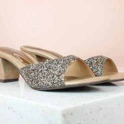 Inc.5 FORMAL MULE-ANTIQUE GOLD Ethnic