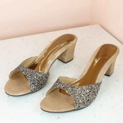 Inc.5 FORMAL MULE-ANTIQUE GOLD Ethnic