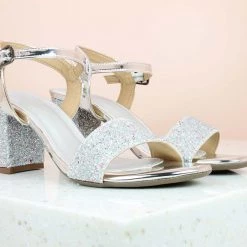 Inc.5 FORMALS SANDALS-SILVER WOMEN