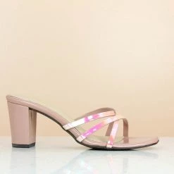 Inc.5 BLOCK HEEL STRAPY MULES