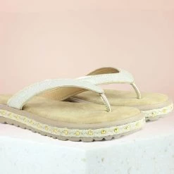 Inc.5 ROPE WELTED THONG - GOLD