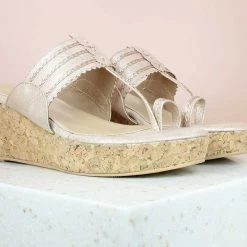Inc.5 PLATFORM KOLHAPURI-ROSE GOLD SALE
