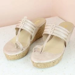 Inc.5 PLATFORM KOLHAPURI-ROSE GOLD SALE