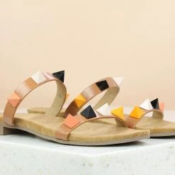 Inc.5 FLAT DOUBLE STRAP MULES SALE