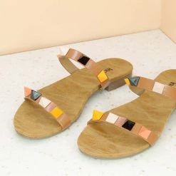 Inc.5 FLAT DOUBLE STRAP MULES SALE