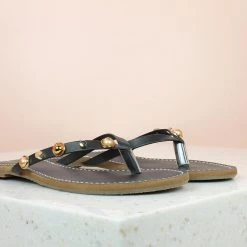 Inc.5 FLAT CASUAL THONG-BLACK