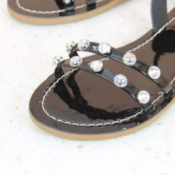 Inc.5 SALE STUDDED FLAT THONG-BLACK