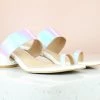 Inc.5 ROUND HEEL TOE POST - WHITE SALE