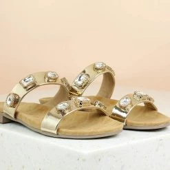 Inc.5 SALE FLAT DOUBLE STRAP MULES