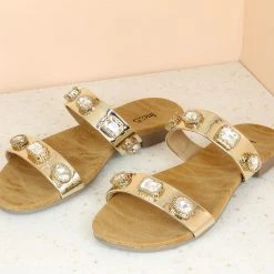 Inc.5 SALE FLAT DOUBLE STRAP MULES