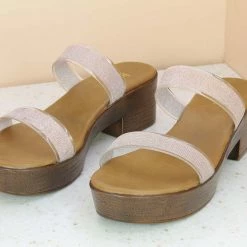 Inc.5 DOUBLE STRAP MULE - ROSE GOLD Mules