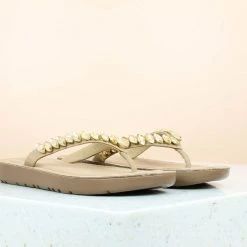 Inc.5 FLAT CASUAL PU THONG-BEIGE SALE
