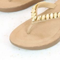 Inc.5 FLAT CASUAL PU THONG-BEIGE SALE