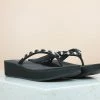 Inc.5 CORK COVERED PLATFORM THONG-BLACK Casual