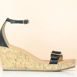 Inc.5 WOVEN FLAT CASUAL MULE-BLACK SALE