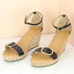 Inc.5 WOVEN FLAT CASUAL MULE-BLACK SALE