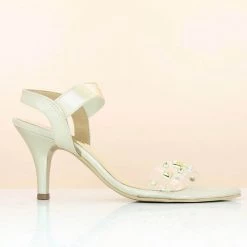 Inc.5 TRANSPARENT STUDDED SANDAL-GOLD