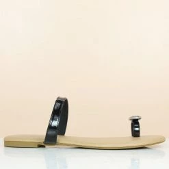 Inc.5 SALE DIAMOND CASUAL FLAT THONG-BLACK