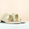 Inc.5 SALE DIAMOND FLAT TOE POST-GOLD