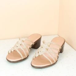 Inc.5 SALE STRAPY MULE-ROSE GOLD