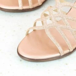 Inc.5 SALE STRAPY MULE-ROSE GOLD